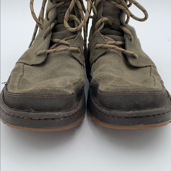 Chaco Men's Olive High-Top Boots suede leather chukka boots - Picture 10 of 12